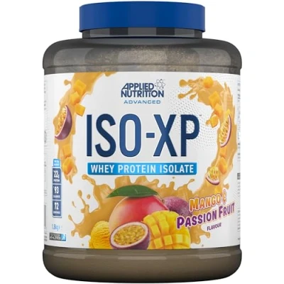 Image of Applied Nutrition ISO XP Whey Isolate Pure Protein Powder XP, Premium with Glutamine and BCAAs (1.8kg 72 Servings) (Mango &amp; Passion Fruit)