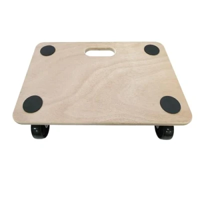 Image of Move It Platform Dolly With Grip Pads, Heavy Duty Anti Slip Transport Roller Trolley For Moving Furniture &amp; Equipment, 180kg Load Capacity, Wooden (45 x 30cm)