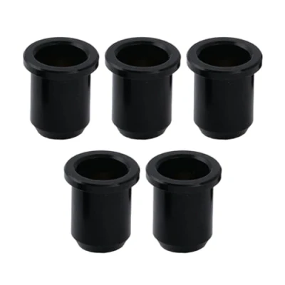 Image of Musiclily Pro 14mm Brass Bass String Ferrules Bushings Through Body for Jazz Bass/Precision Bass, Black (Set of 5)