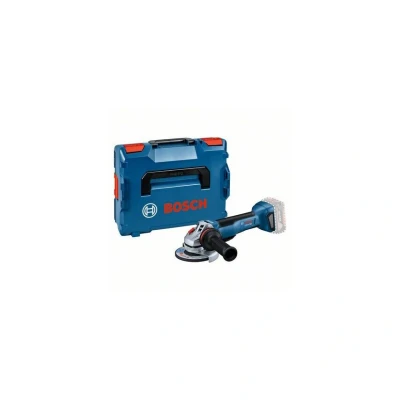 Image of Bosch Professional 18V System Cordless Angle Grinder GWS 10 P (Brushless Motor, Equal Power to a 1,000 W Corded Grinder, Kickback Control, Intelligent Brake System, in L BOXX)