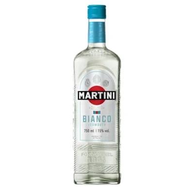 Image of MARTINI Bianco White Vermouth Aperitivo, 15% ABV, 75cl / 750ml, Italian Infused with Aromatic Herbs and Flowers