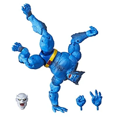 Image of Marvel Hasbro Legends Series 6&quot; Collectible Action Figure Beast Toy (X Men Collection) with Caliban Build A Part