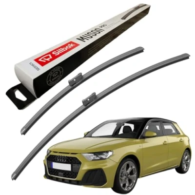 Image of Silbak Windscreen Wipers, for AUDI A1 SPORTBACK (07/2018 ONWARDS) Wiper Blades, 650mm/450mm, Front Blades SPORTBACK,