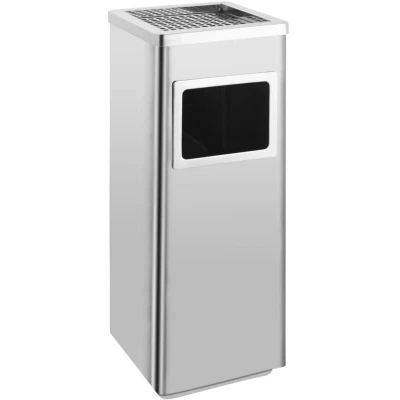 Image of vidaXL Ashtray Dustbin Hotel 36 L Stainless Steel