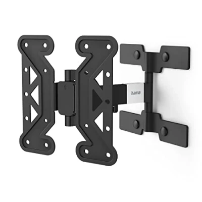 Image of Hama 118062 Ultraslim Full Motion TV wall mount for televisions from 19 48 inches, VESA to 200 x mm, Black
