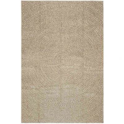 Image of vidaXL Rug ZIZUR Beige 140x200 cm Jute Look Indoor and Outdoor