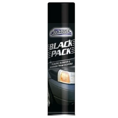 Image of Carpride 300ml Black Pack Bumper &amp; Trim Restorer Spray Can