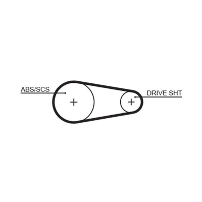 Image of 1652627, 89FB2M016AA Timing Belt GATES FleetRunner Micro V Stretch Fit 5204XS 122 610mm 8,6mm FORD: ESCORT 4, FIESTA 3, ORION 2