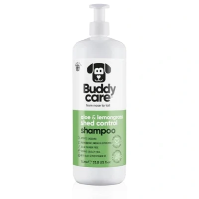 Image of Shed Control Dog Shampoo by Buddycare Aloe &amp; Lemongrass Scented With Vera and Pro Vitamin B5 (1L)