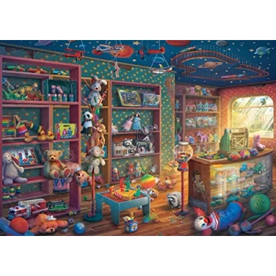 Image of Ravensburger Abandoned Places: Tattered Toy Store 1000 Piece Jigsaw Puzzle for Adults 17508 Every is Unique, Softclick Technology Means Pieces Fit Together Perfectly