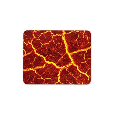Image of Destination Vinyl ltd Red Hot Lava Mouse Mat Pad Office Funny Dad Brother Computer PC #8121