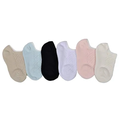 Image of 6 pairs of Girls Trainer socks Age 4 5 Years