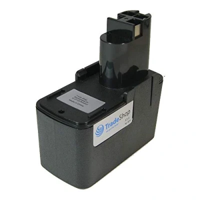 Image of Trade Shop Premium Tools Ni MH Battery 9,6V 2000 mAh replaces Bosch 2 607 335 035, 037, 072 for GSB 9.6VES GSR 9.6 1 9.6VE2 9.6V PSB PSR 9, 6VES 9.6VES2
