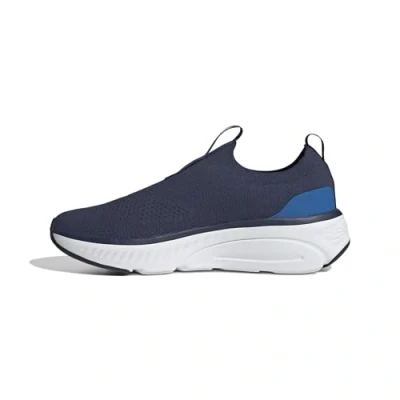 Image of adidas Men&#039;s Cloudfoam GO Sock Shoes, Dark Blue/Halo Silver/core Black, 6 UK