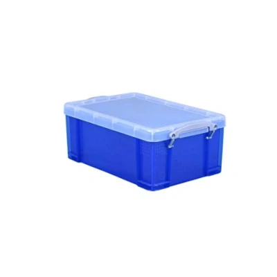 Image of Really Useful Box 9 Litre Transparent Blue