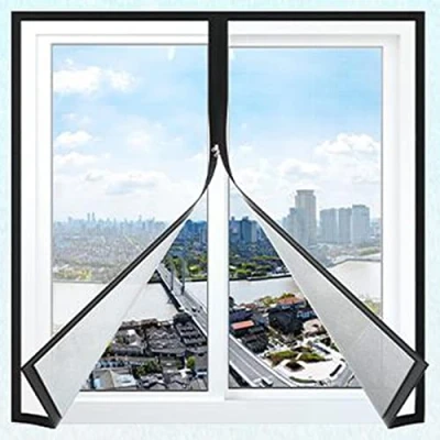 Image of RUIBEI Window Safety Net, Custom Size Screen Mesh for Cats Insests Anti Mosquito Fly Moth Spider Protection with Zipper