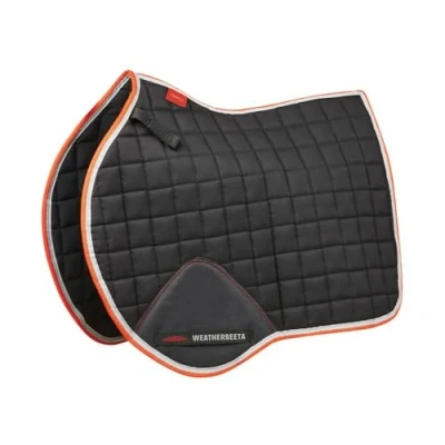 Image of WeatherBeeta Therapy Tec All Purpose Saddle Pad, Black/Silver/Red, Pony