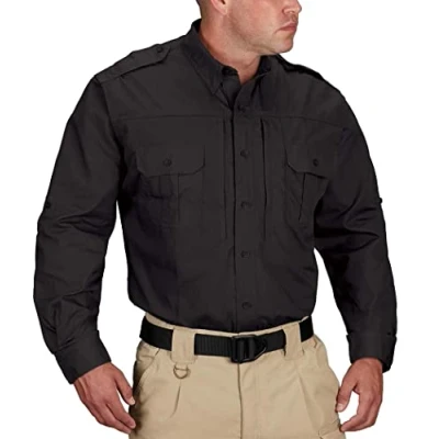Image of Propper Men&#039;s Long Sleeve Regular Tactical Shirt Grey, X Large