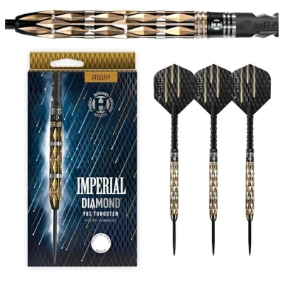 Image of Harrows Imperial Diamond 90% Tungsten Steel Tip Darts (26, grams)