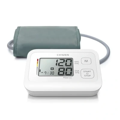 Image of Citizen Automated Digital Blood Pressure Monitor for Upper Arm Easy Viewing Display, with Irregular Heartbeat and Hypertension Indicators, Wide Range Cuff Home Use Battery Powered