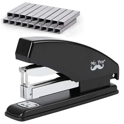 Image of Mr. Pen Stapler, Heavy Duty Stapler with 3600 Staples, 60 Sheet Capacity, Desk Office Staplers, Supplies, Standard One Touch Staplers