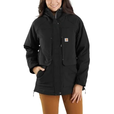 Image of Carhartt Women&#039;s Super Dux Relaxed Fit Insulated Traditional Coat, black, S