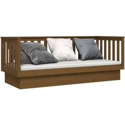 Image of vidaXL Day Bed without Mattress Honey Brown 90x190 cm Single Solid Wood Pine