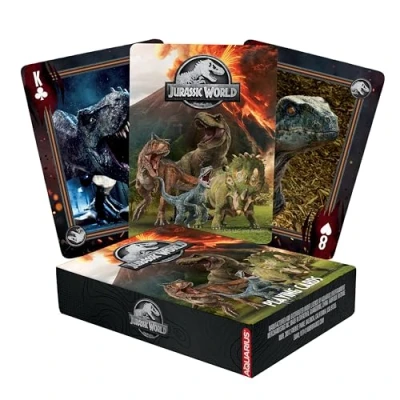 Image of Aquarius Jurassic World Playing Cards Themed Deck of for Your Favorite Card Games Officially Licensed Merchandise &amp; Collectibles