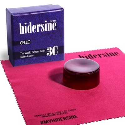 Image of Hidersine 3C Cello Rosin. Medium Size. For bows. Made in the UK. 20g cake.