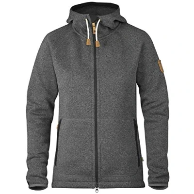 Image of Fjallraven Women&#039;s Övik Fleece Hoodie, Grey, S