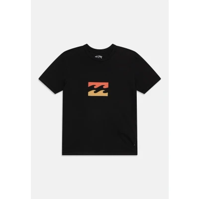 Image of Billabong TEAM WAVE TEES Unisex Print Tshirt for kids, Size: 10y, Black