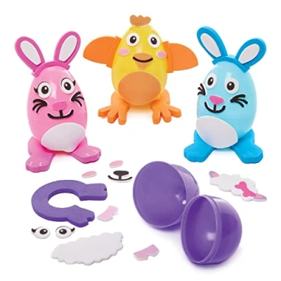 Image of Baker Ross FX526 Easter Egg Kits Pack of 8, Arts and Craft for Kids