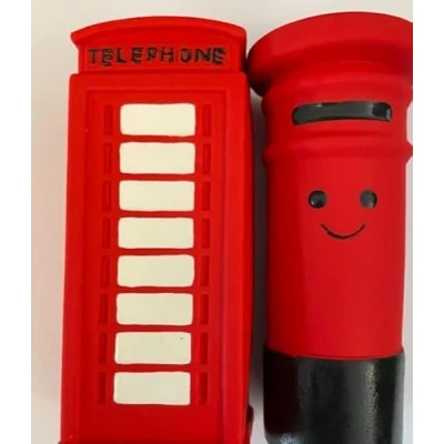 Image of Surrey Feed Latex Dog Toys Variety Pack London Postbox/Telephone Box