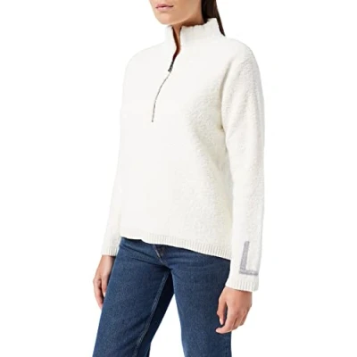 Image of FALKE Turtle Women&#039;s Pullover, Womens, Jumper, 64020, cream, S