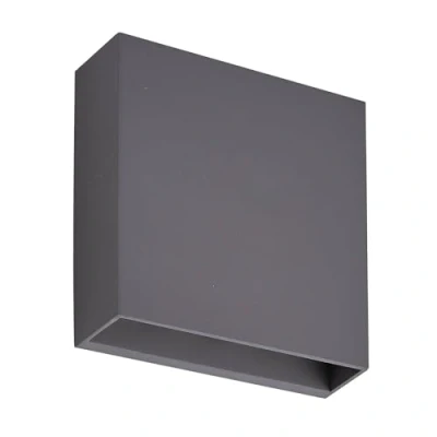 Image of LED Outdoor Wall Light &#039;Ugar&#039; (Modern) in Black (1 Source,) from Lindby lamp for Exterior/Interior Walls, House, Terrace und Balcony