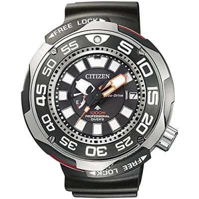 Image of Citizen Men Analogue Eco Drive Watch with Rubber Strap BN7020 09E