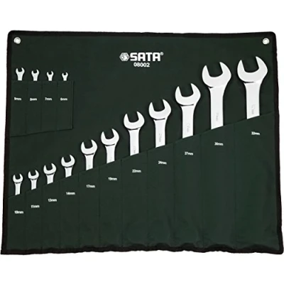 Image of SATA ST08002SJ 15 Pieces Metric Combination Wrench/Spanner Set