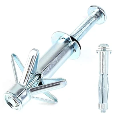 Image of 20x Cavity Anchors (M6 x 65mm) Hollow Wall Mounting Fixing Bolt Stud Screw for Plasterboard