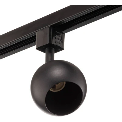 Image of Prios Felipo three circuit track lighting system 3 bulb black