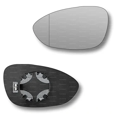 Image of Less4spares Replacement Wing Mirror Glass Left Compatible with BMW Z4 2009 2017 CLIP ON Passnager Near Side N/S Heated Blind Spot
