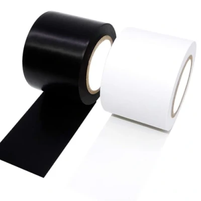 Image of ALBOYI 2 Roll 50mm x 15m Electrical Insulation Tape Flame Retardant PVC Waterproof Insulating (Black &amp; White)