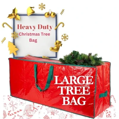 Image of DSL Christmas Tree Storage Bag with Handles Easy to Store Bag, Fits Up 6ft Tall Trees