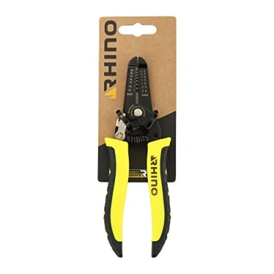 Image of RHINO Crimping Pliers, Terminal Pliers 200 mm Allows You to Crimp All Types of terminals or Wiring bits (Professional/Individual) Length