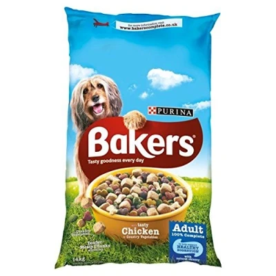 Image of Bakers Adult Dog Food Chicken and Veg, 14kg