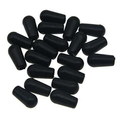 Image of KAISH 20pcs Metric M3.5/M4 Guitar 3 Way Toggle Switch Tip Knobs Cap for Epiphone LP Les Paul Black
