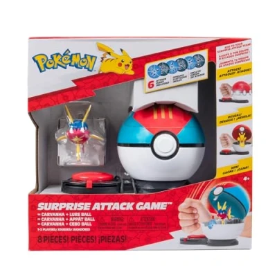 Image of Pokemon Surprise Attack Game Single Pack Carvanha with Stand Lure Ball W5