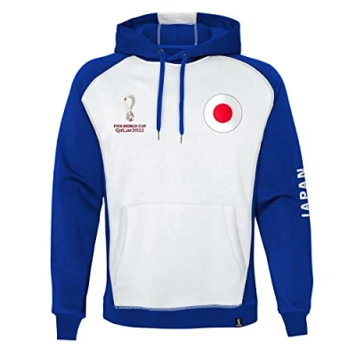 Image of Official FIFA World Cup 2022 Overhead Hoodie, Men&#039;s, Japan, Large Blue