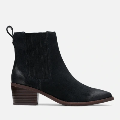 Image of Clarks Women&#039;s Morzine Top Suede Western Boots UK 3