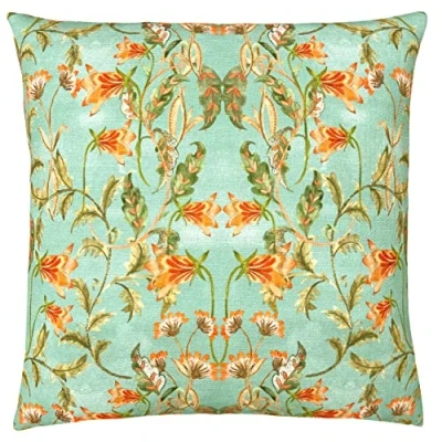 Image of Evans Lichfield Heritage Bell Flowers Polyester Filled Cushion, Polyester, Larchmere