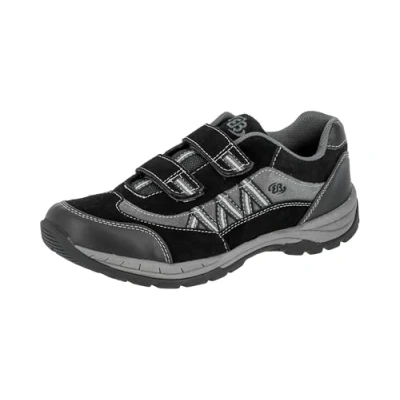 Image of Brütting Men&#039;s Man Comfort V Low Top Sneakers, Black (Schwarz/Anthrazit Schwarz/Anthrazit), 11 UK